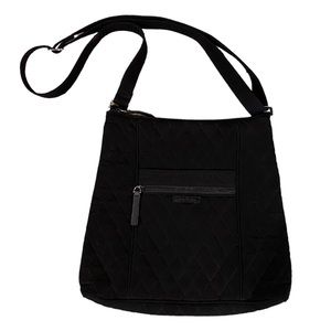 Vera Bradley black quilted shoulder bag